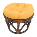 Repose-pieds Bali de 18 pouces avec coussin en sergé