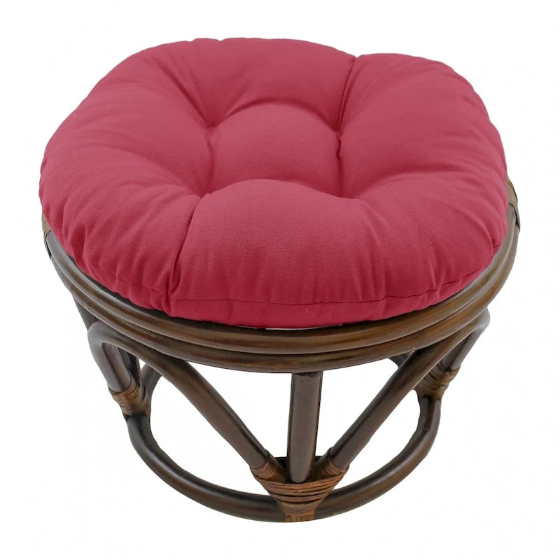 Repose-pieds Bali de 18 pouces avec coussin en sergé