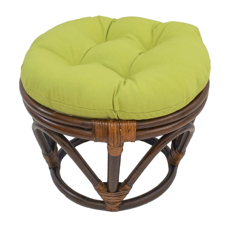 Repose-pieds Bali de 18 pouces avec coussin en sergé