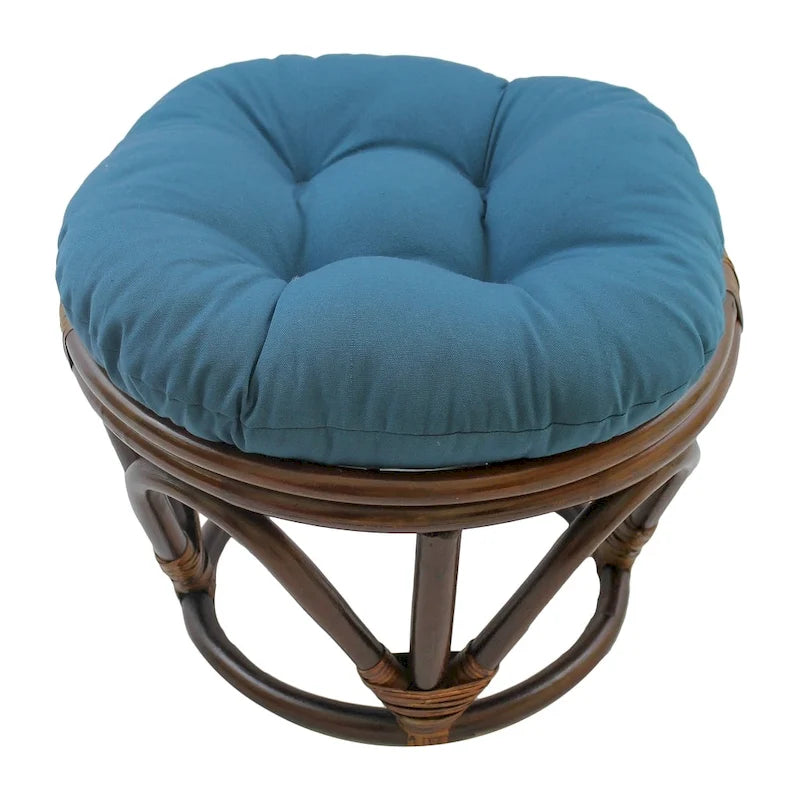Repose-pieds Bali de 18 pouces avec coussin en sergé