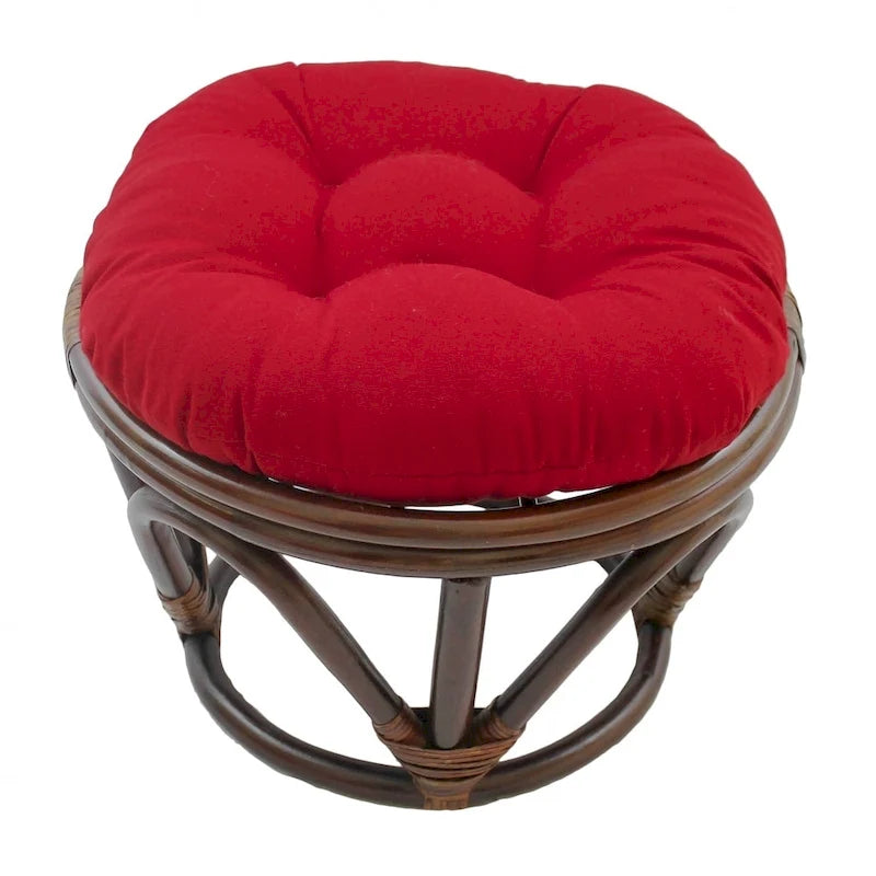 Repose-pieds Bali de 18 pouces avec coussin en sergé