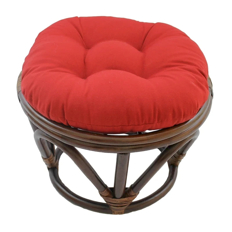 Repose-pieds Bali de 18 pouces avec coussin en sergé