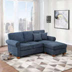 Rylee Rolled Arm Sectional with Pillows