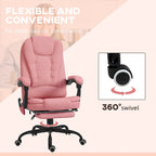 Fauteuil de bureau massant à dossier haut, inclinable, blanc / marron / noir, 1 personne