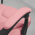 Fauteuil de bureau massant à dossier haut, inclinable, blanc / marron / noir, 1 personne
