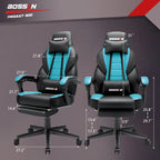 Fauteuil de jeu style course avec repose-pieds, multicolore, siège unique, capacité de 136 kg
