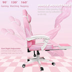 Fauteuil de jeu style course avec repose-pieds, multicolore, siège unique, capacité de 136 kg