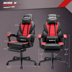 Fauteuil de jeu style course avec repose-pieds, multicolore, siège unique, capacité de 136 kg
