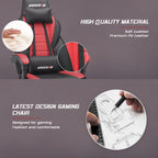Fauteuil de jeu style course avec repose-pieds, multicolore, siège unique, capacité de 136 kg