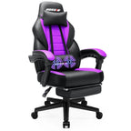 Fauteuil de jeu style course avec repose-pieds, multicolore, siège unique, capacité de 136 kg