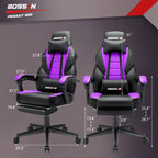 Fauteuil de jeu style course avec repose-pieds, multicolore, siège unique, capacité de 136 kg
