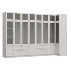 Armoire Modulable Moderne à Portes en Verre : Solution de Rangement pour Placard