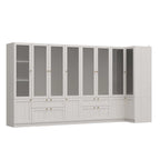 Armoire Modulable Moderne à Portes en Verre : Solution de Rangement pour Placard