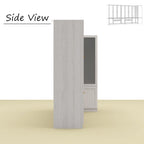 Armoire Modulable Moderne à Portes en Verre : Solution de Rangement pour Placard
