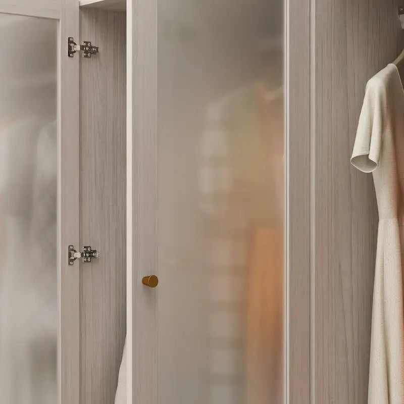 Armoire Modulable Moderne à Portes en Verre : Solution de Rangement pour Placard