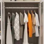 Armoire Modulable Moderne à Portes en Verre : Solution de Rangement pour Placard