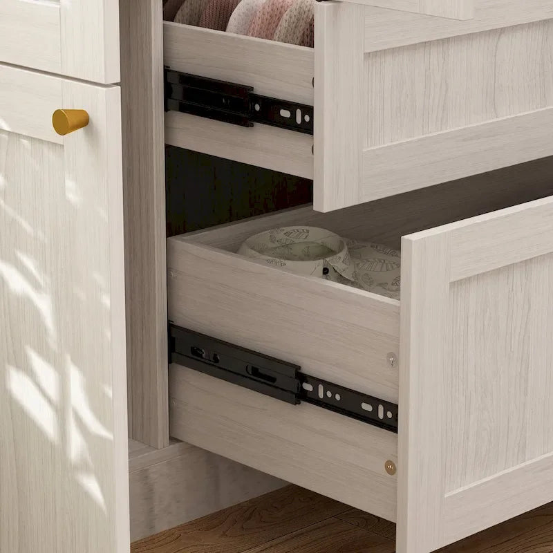 Armoire Modulable Moderne à Portes en Verre : Solution de Rangement pour Placard