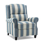 Fauteuil inclinable moderne 2 places avec assise rembourrée en cuir PU/tissu