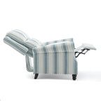 Fauteuil inclinable moderne 2 places avec assise rembourrée en cuir PU/tissu