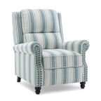 Fauteuil inclinable moderne 2 places avec assise rembourrée en cuir PU/tissu