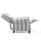 Fauteuil inclinable moderne 2 places avec assise rembourrée en cuir PU/tissu