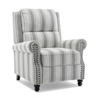 Fauteuil inclinable moderne 2 places avec assise rembourrée en cuir PU/tissu