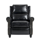 Fauteuil inclinable moderne 2 places avec assise rembourrée en cuir PU/tissu