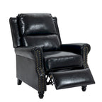 Fauteuil inclinable moderne 2 places avec assise rembourrée en cuir PU/tissu