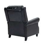 Fauteuil inclinable moderne 2 places avec assise rembourrée en cuir PU/tissu