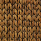 Banc intérieur M4H Sultan en bois massif et jacinthe d'eau naturelle