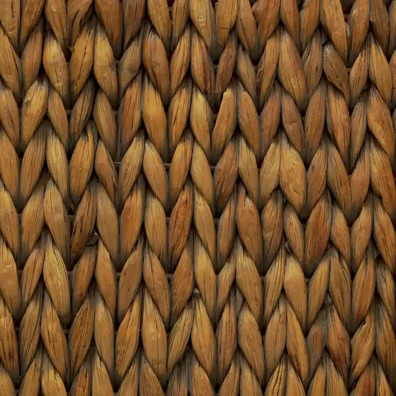 Banc intérieur M4H Sultan en bois massif et jacinthe d'eau naturelle