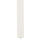 Chaise de salle à manger à dossier carré blanc/naturel (lot de 2)