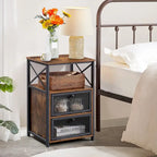 Taomika Tables de chevet modernes, Table basse, Ensembles de tables basses, 5 options, Marron