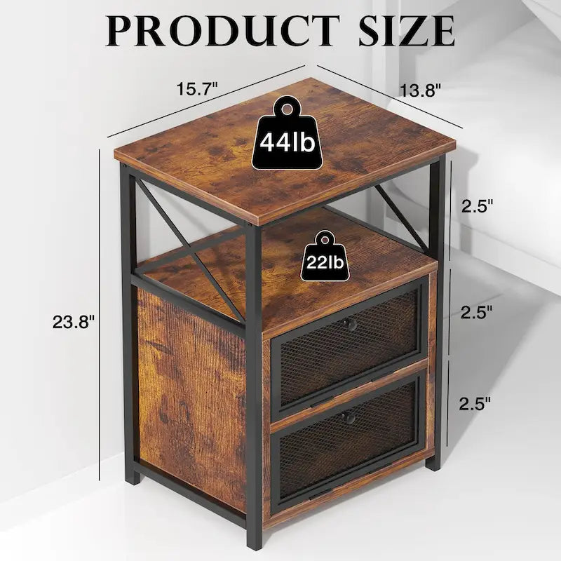 Taomika Tables de chevet modernes, Table basse, Ensembles de tables basses, 5 options, Marron
