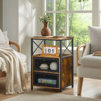 Taomika Tables de chevet modernes, Table basse, Ensembles de tables basses, 5 options, Marron