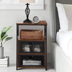 Taomika Tables de chevet modernes, Table basse, Ensembles de tables basses, 5 options, Marron