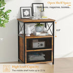 Taomika Tables de chevet modernes, Table basse, Ensembles de tables basses, 5 options, Marron