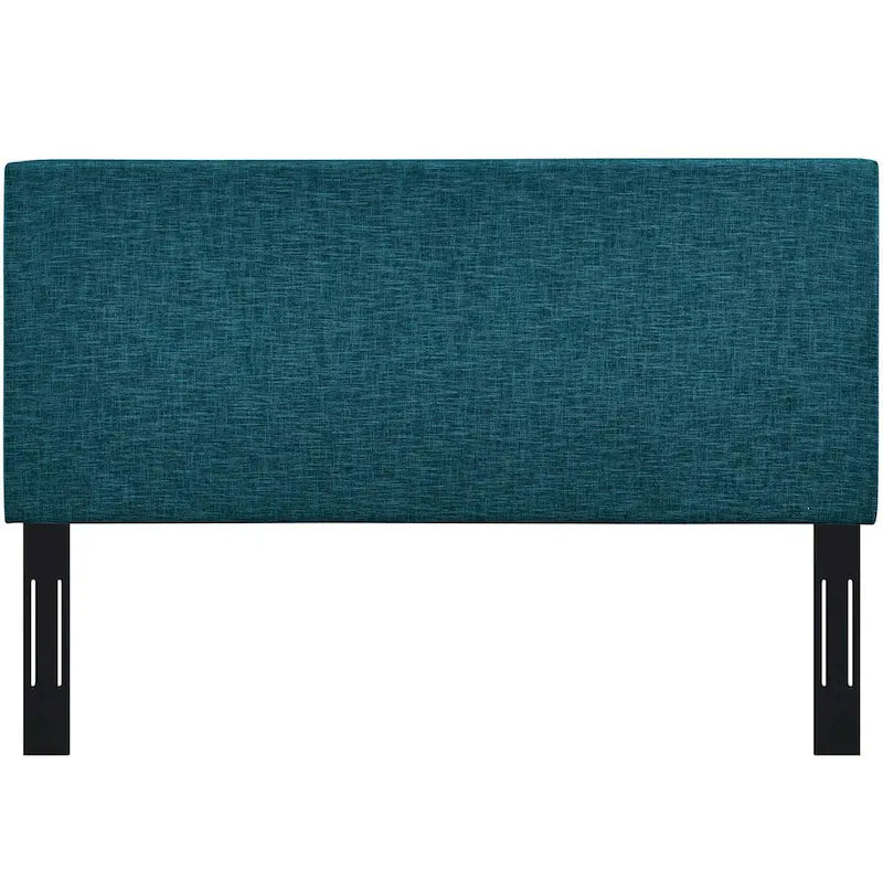 Tête de lit en lin rembourrée – Bleu sarcelle/Gris/Blanc/Beige/Azure | Grand Lit et Très Grand Lit