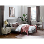 Tête de lit en lin rembourrée – Bleu sarcelle/Gris/Blanc/Beige/Azure | Grand Lit et Très Grand Lit