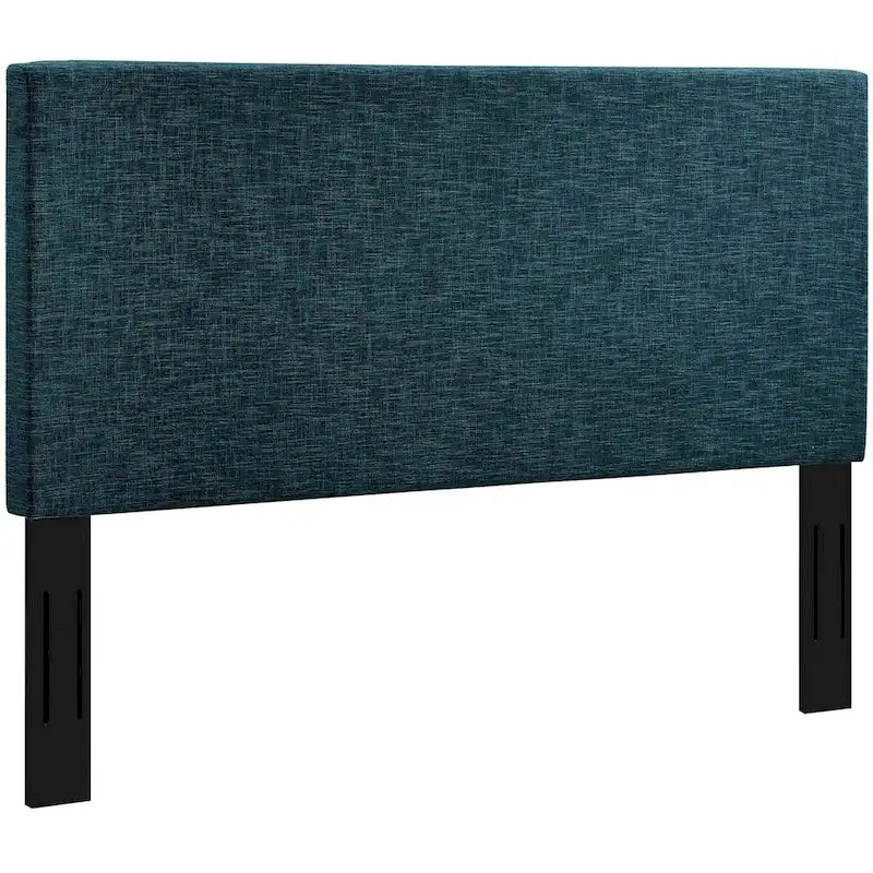 Tête de lit en lin rembourrée – Bleu sarcelle/Gris/Blanc/Beige/Azure | Grand Lit et Très Grand Lit