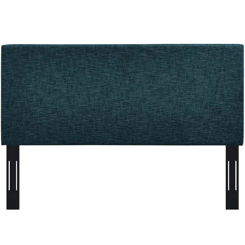 Tête de lit en lin rembourrée – Bleu sarcelle/Gris/Blanc/Beige/Azure | Grand Lit et Très Grand Lit