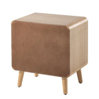 Table de chevet COZAYH de style campagnard, table de chevet du milieu du siècle, faite à la main, style bohème, rustique, bois naturel