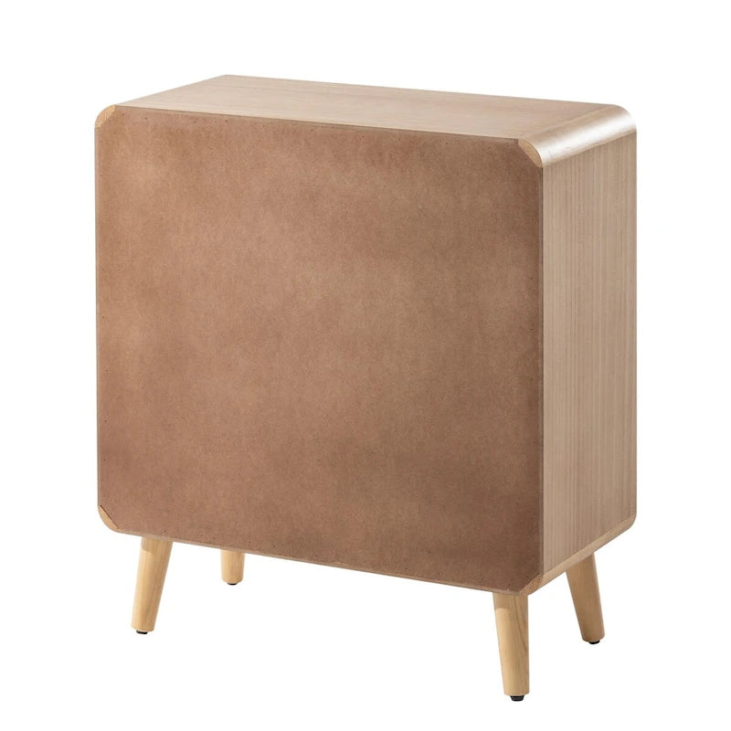 Table de chevet COZAYH de style campagnard, table de chevet du milieu du siècle, faite à la main, style bohème, rustique, bois naturel