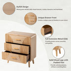 Table de chevet COZAYH de style campagnard, table de chevet du milieu du siècle, faite à la main, style bohème, rustique, bois naturel