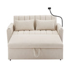 Canapé convertible 2 places avec ports USB