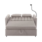 Canapé convertible 2 places avec ports USB