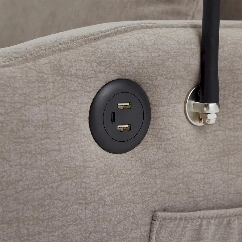 Canapé convertible 2 places avec ports USB