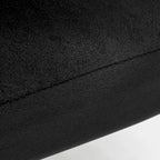 Fauteuil d'appoint moderne en velours avec design capitonné, assise sans accoudoirs confortable et tendance.