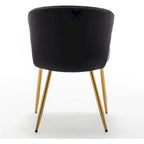 Fauteuil d'appoint moderne en velours avec design capitonné, assise sans accoudoirs confortable et tendance.