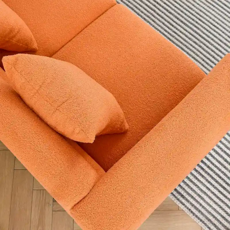 Canapé 3 places en tissu avec 3 coussins
